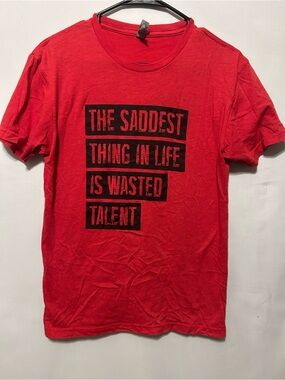 Next Level Apparel Red Crewneck T-Shirt